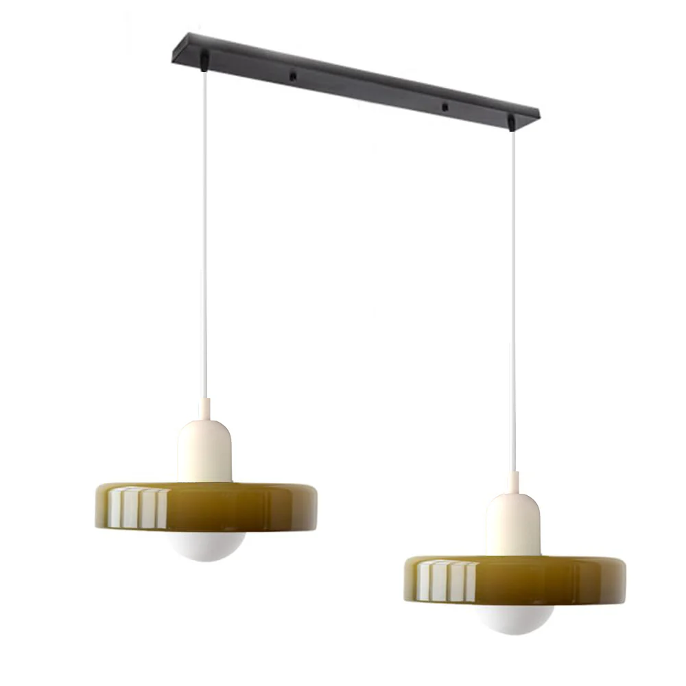 2 Heads Modern Bauhaus Glass Pendant Light - Image 16