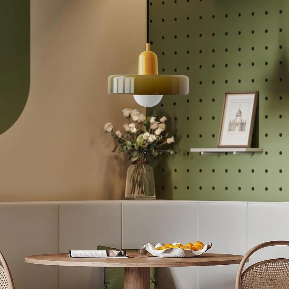 2 Heads Modern Bauhaus Glass Pendant Light - Image 17