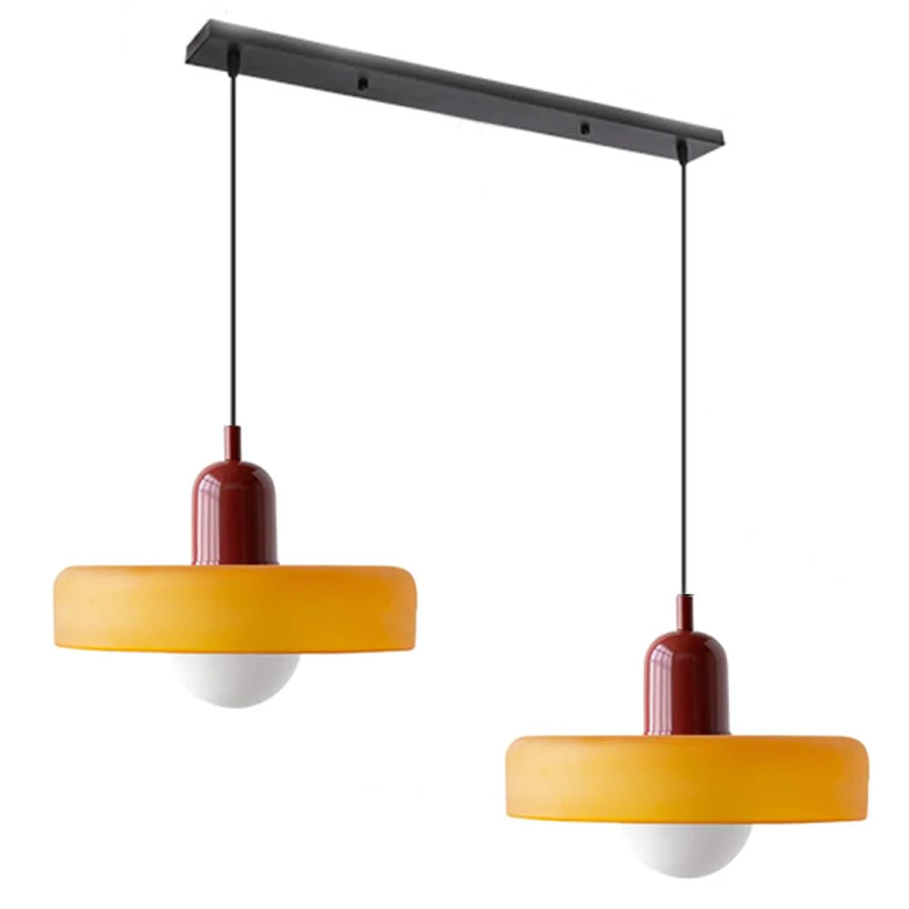2 Heads Modern Bauhaus Glass Pendant Light - Image 22