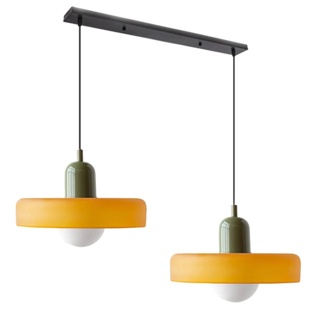 2 Heads Modern Bauhaus Glass Pendant Light - Image 24