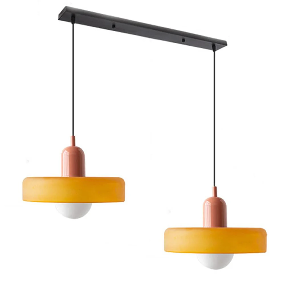 2 Heads Modern Bauhaus Glass Pendant Light - Image 27