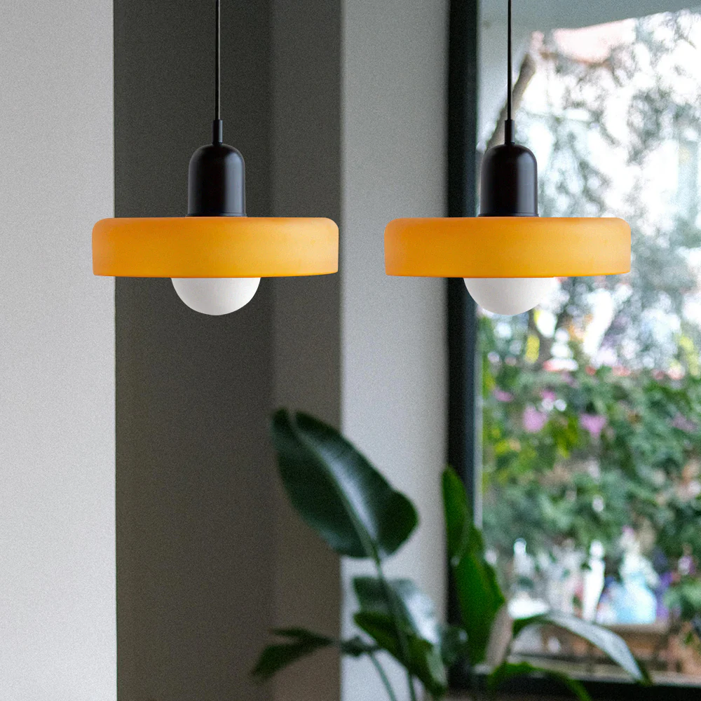 2 Heads Modern Bauhaus Glass Pendant Light - Image 28