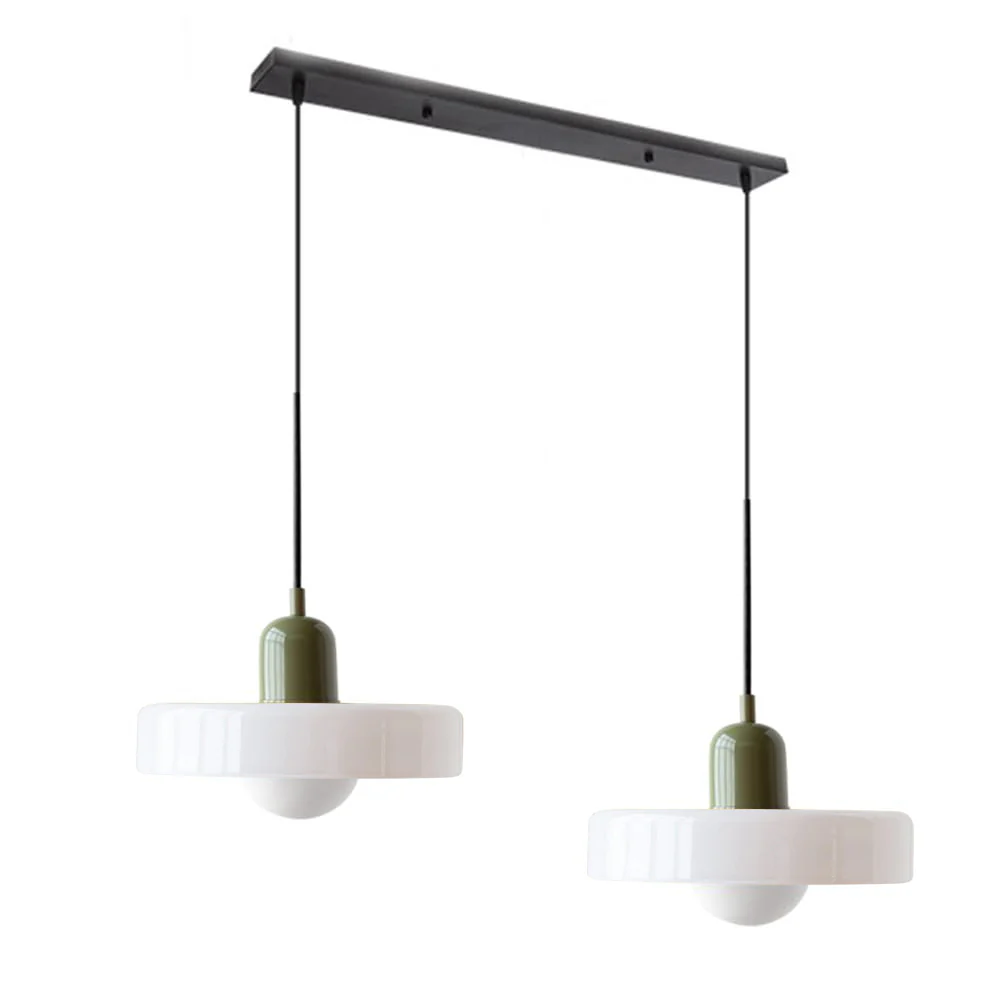 2 Heads Modern Bauhaus Glass Pendant Light - Image 35