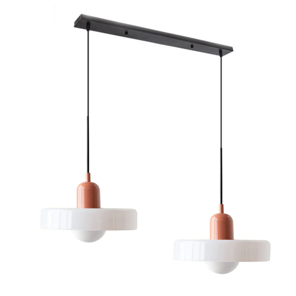 2 Heads Modern Bauhaus Glass Pendant Light - Image 37