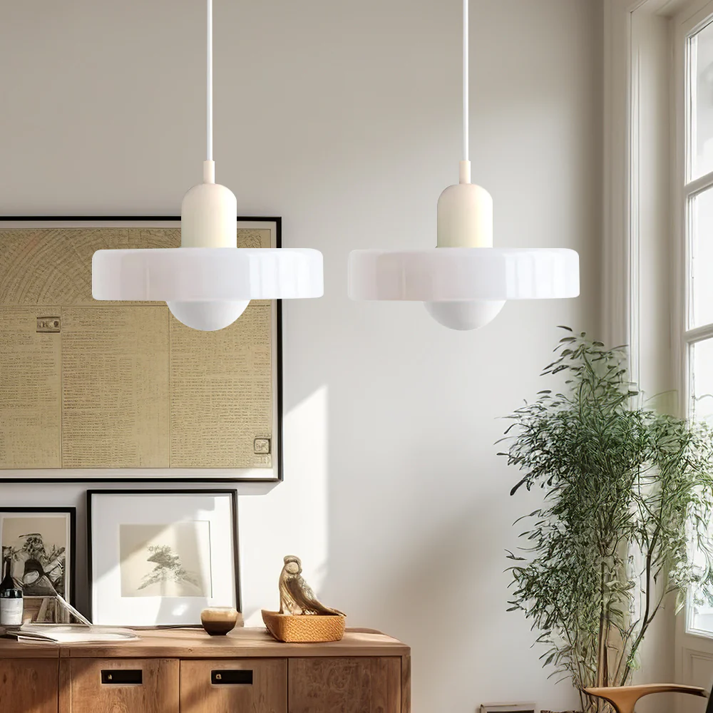 2 Heads Modern Bauhaus Glass Pendant Light - Image 40