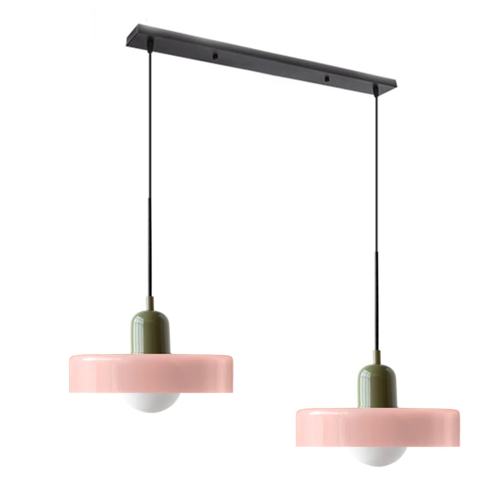 2 Heads Modern Bauhaus Glass Pendant Light - Image 47