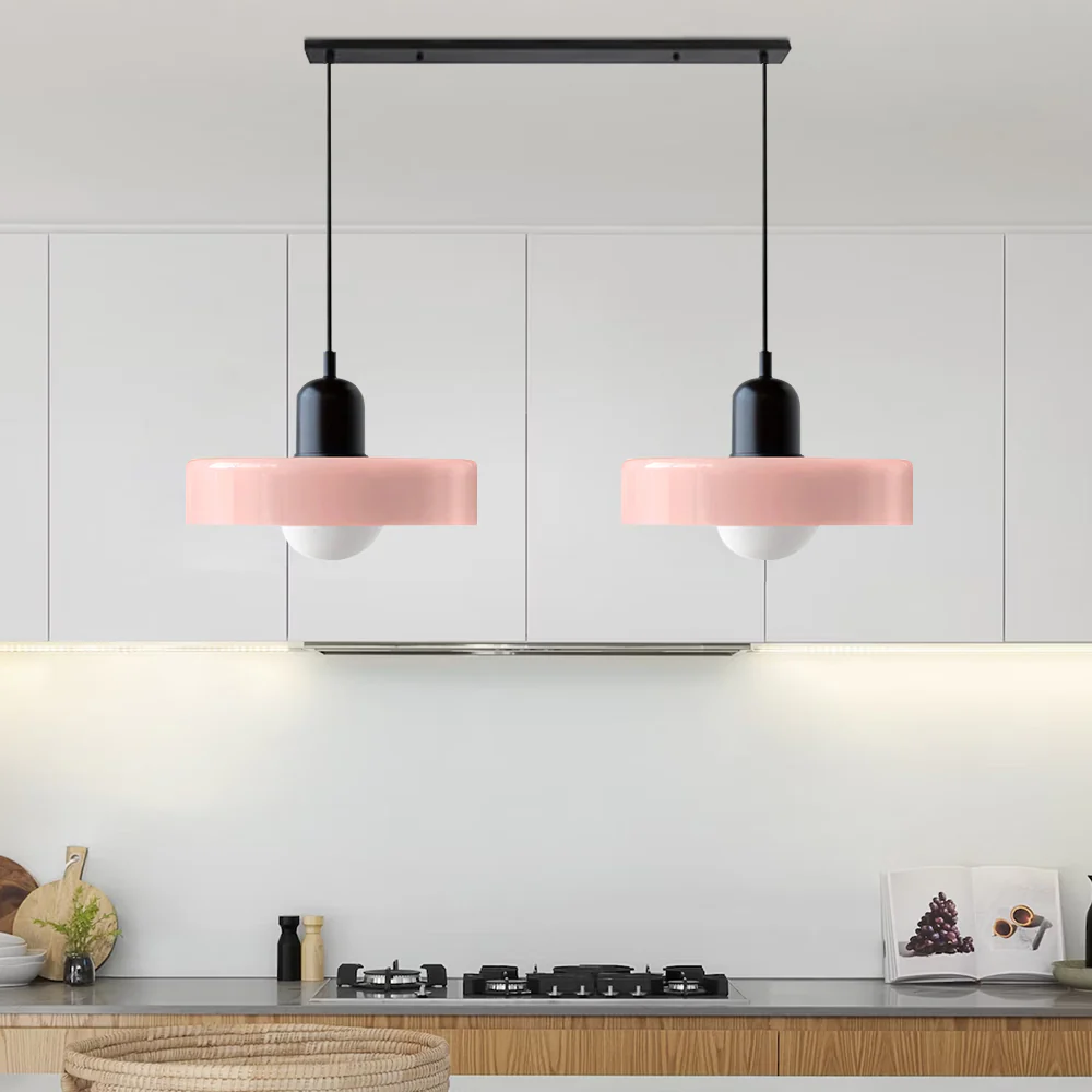 2 Heads Modern Bauhaus Glass Pendant Light - Image 52
