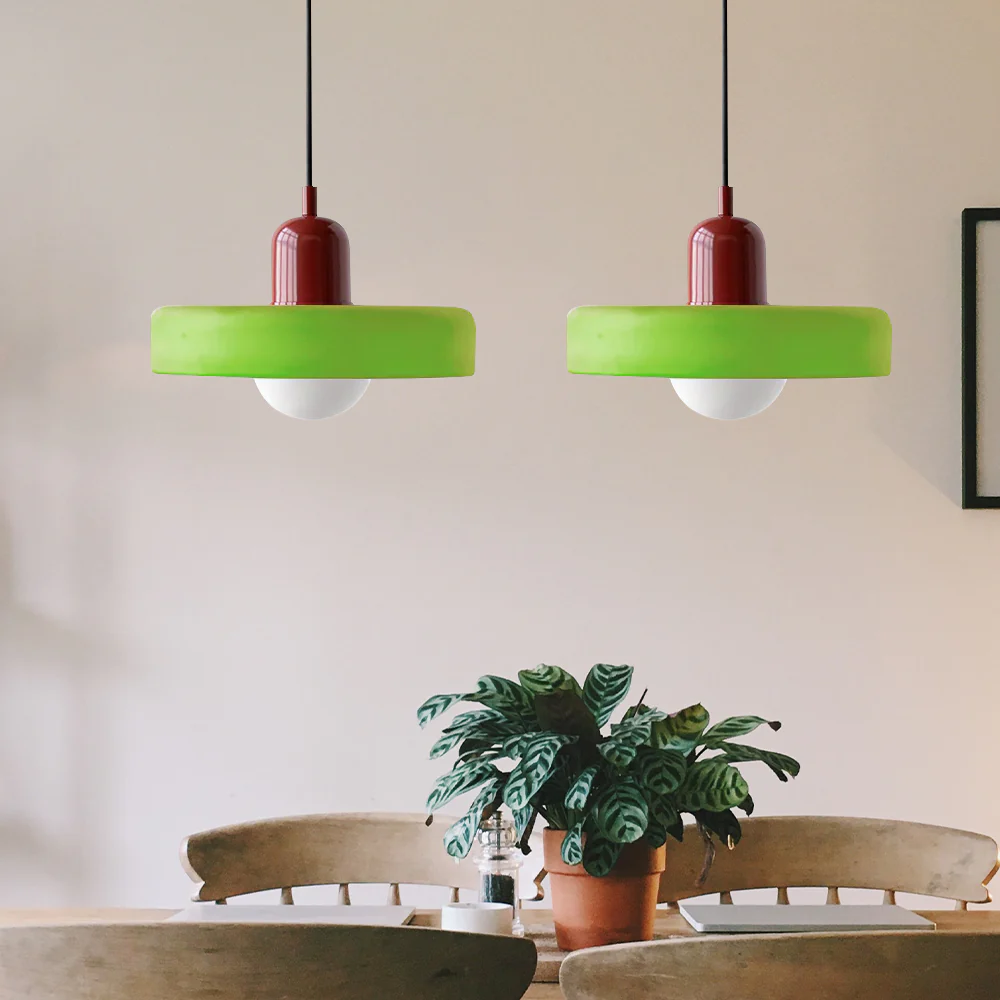 2 Heads Modern Bauhaus Glass Pendant Light - Image 56
