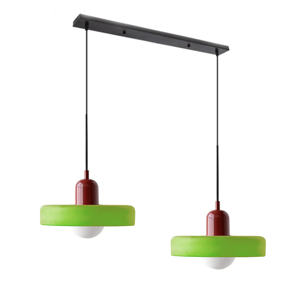 2 Heads Modern Bauhaus Glass Pendant Light - Image 57