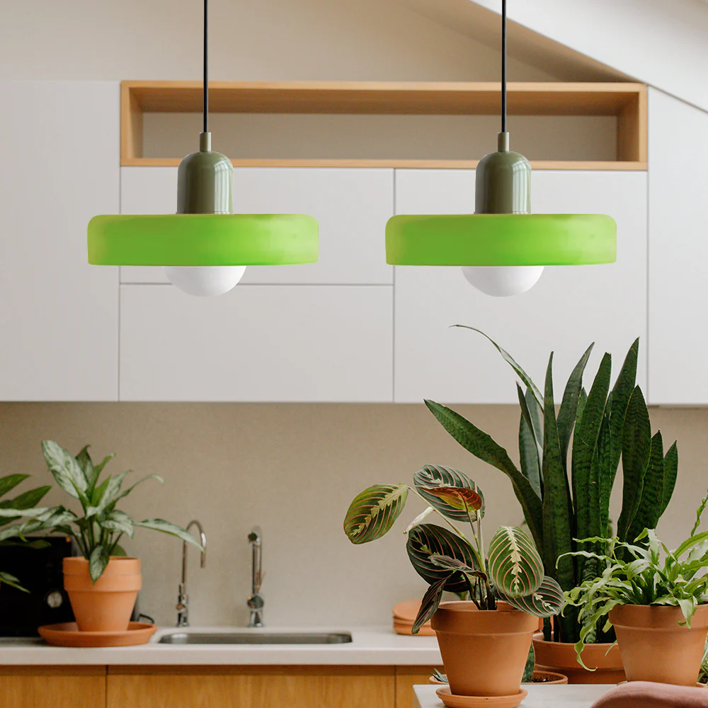 2 Heads Modern Bauhaus Glass Pendant Light - Image 58