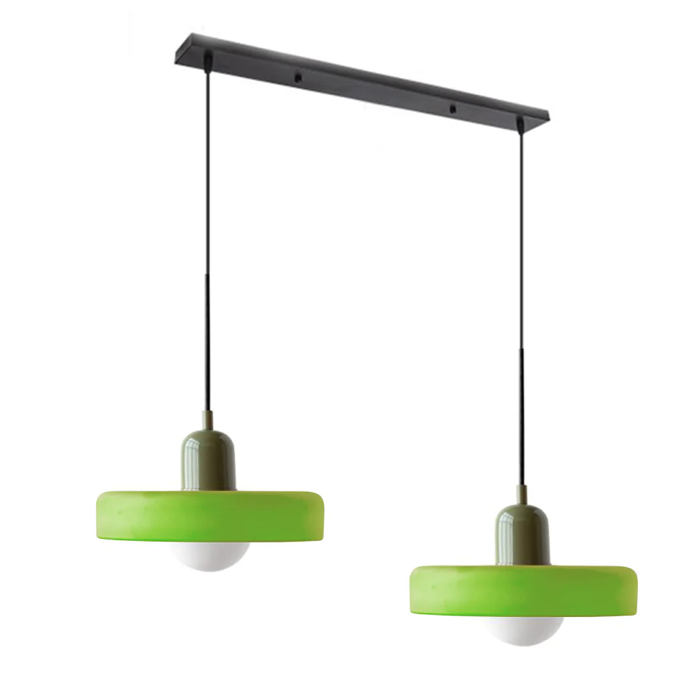 2 Heads Modern Bauhaus Glass Pendant Light - Image 59