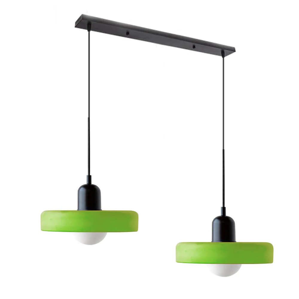 2 Heads Modern Bauhaus Glass Pendant Light - Image 62