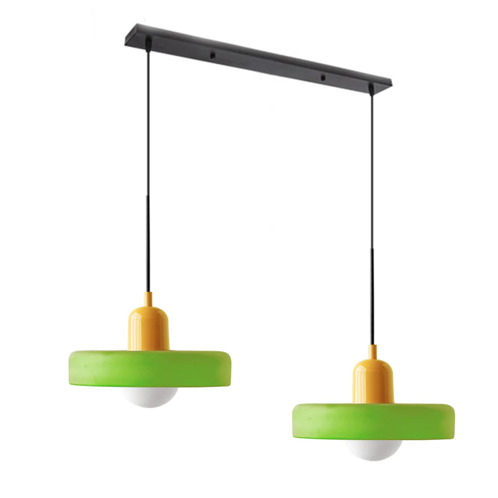 2 Heads Modern Bauhaus Glass Pendant Light - Image 66