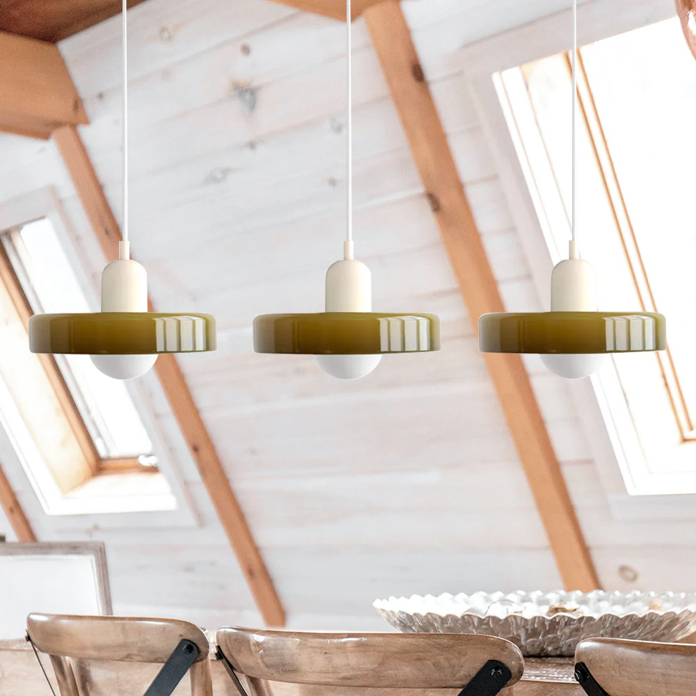 3 Heads Bauhaus Modern Simple Glass Pendant Light - Image 14