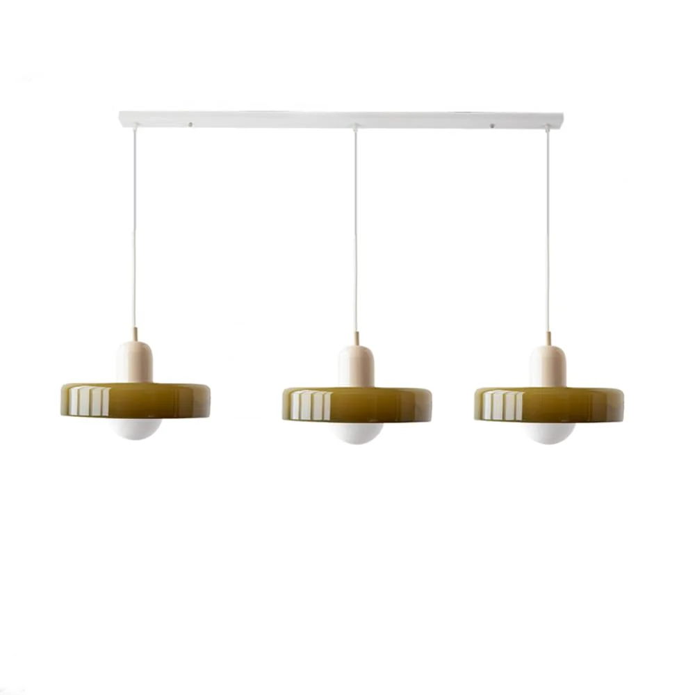 3 Heads Bauhaus Modern Simple Glass Pendant Light - Image 15