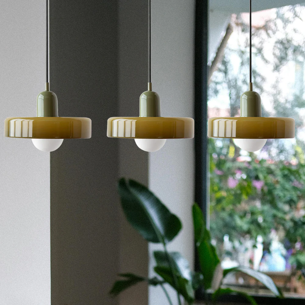 3 Heads Bauhaus Modern Simple Glass Pendant Light - Image 18