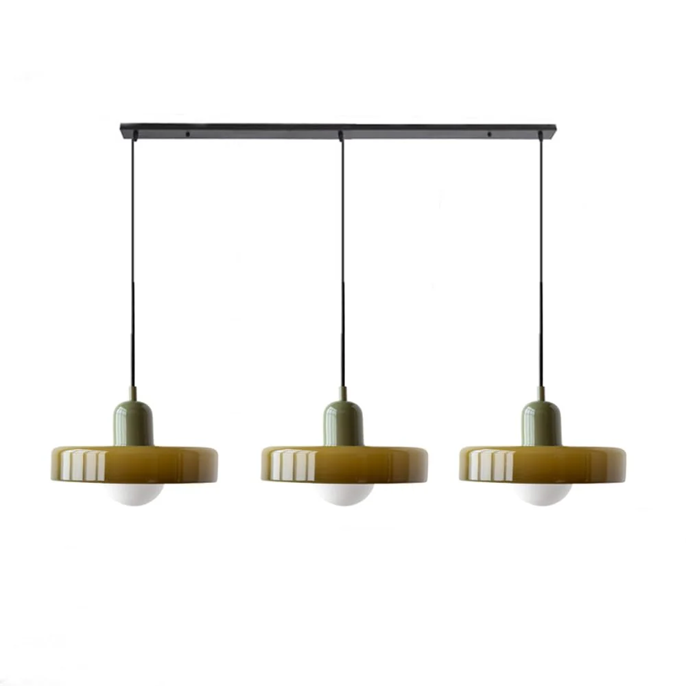 3 Heads Bauhaus Modern Simple Glass Pendant Light - Image 19