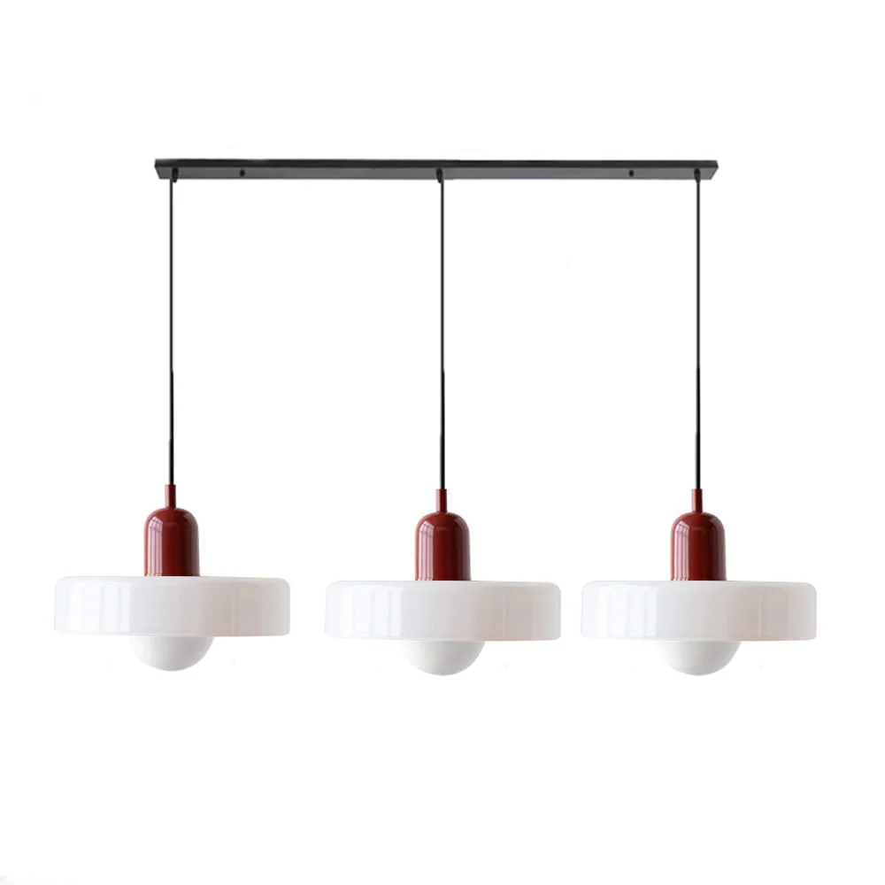 3 Heads Bauhaus Modern Simple Glass Pendant Light - Image 21