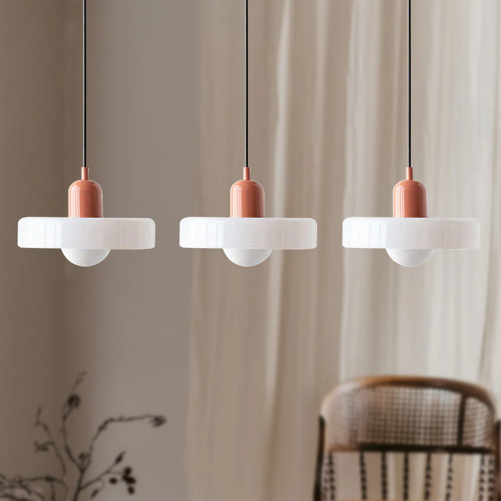 3 Heads Bauhaus Modern Simple Glass Pendant Light - Image 22