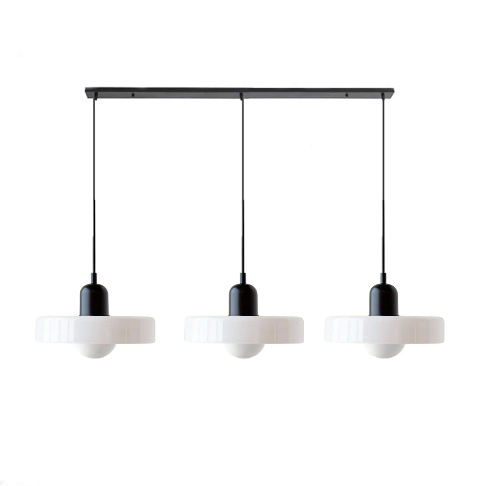 3 Heads Bauhaus Modern Simple Glass Pendant Light - Image 26