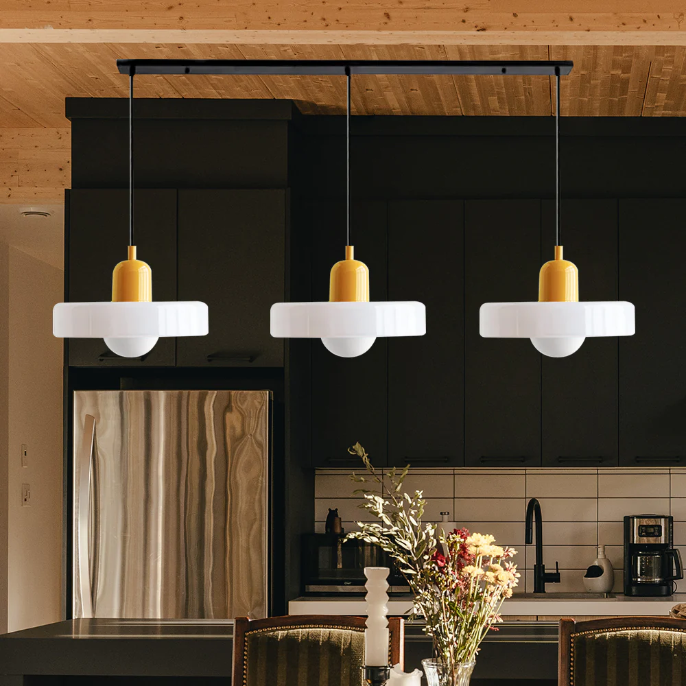 3 Heads Bauhaus Modern Simple Glass Pendant Light - Image 27