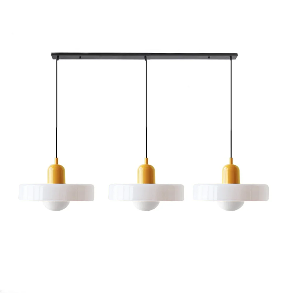 3 Heads Bauhaus Modern Simple Glass Pendant Light - Image 28