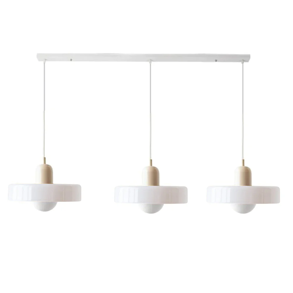 3 Heads Bauhaus Modern Simple Glass Pendant Light - Image 30