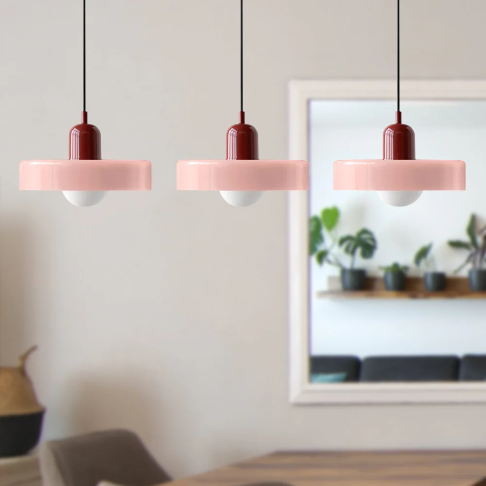 3 Heads Bauhaus Modern Simple Glass Pendant Light - Image 35