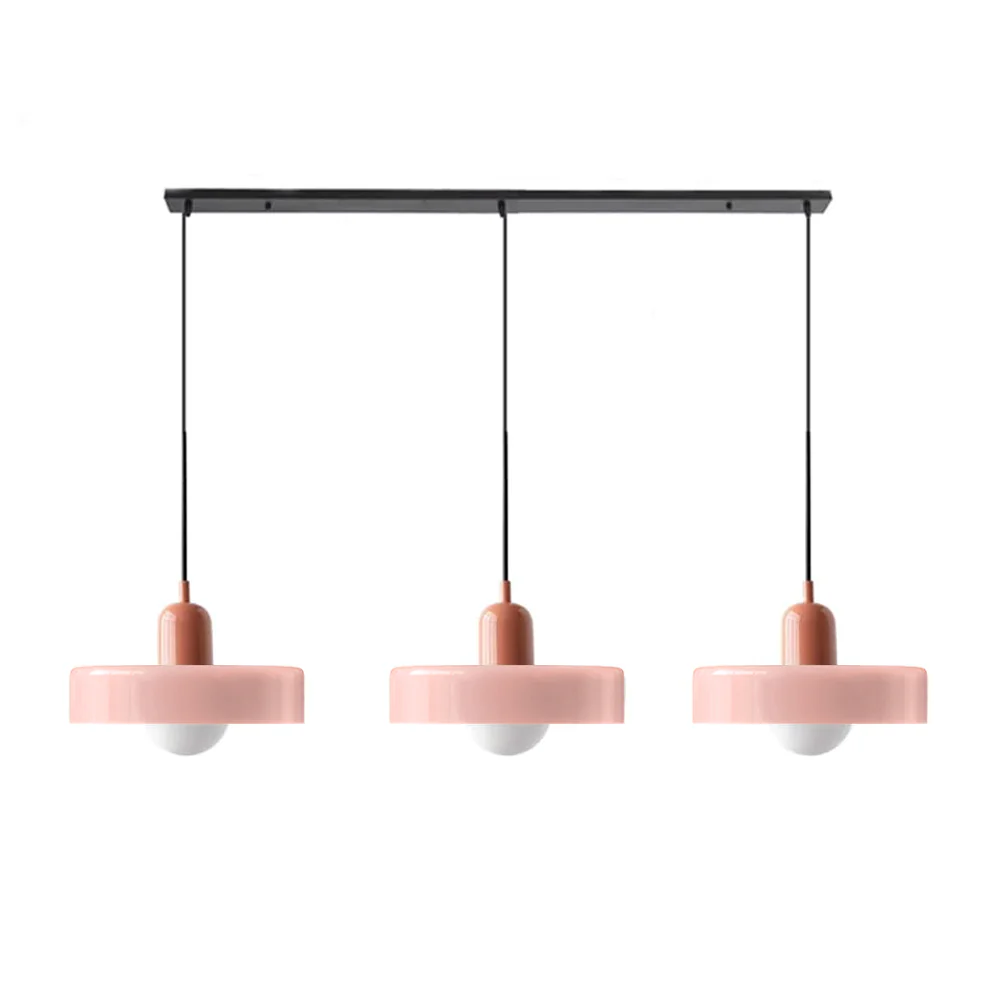 3 Heads Bauhaus Modern Simple Glass Pendant Light - Image 37