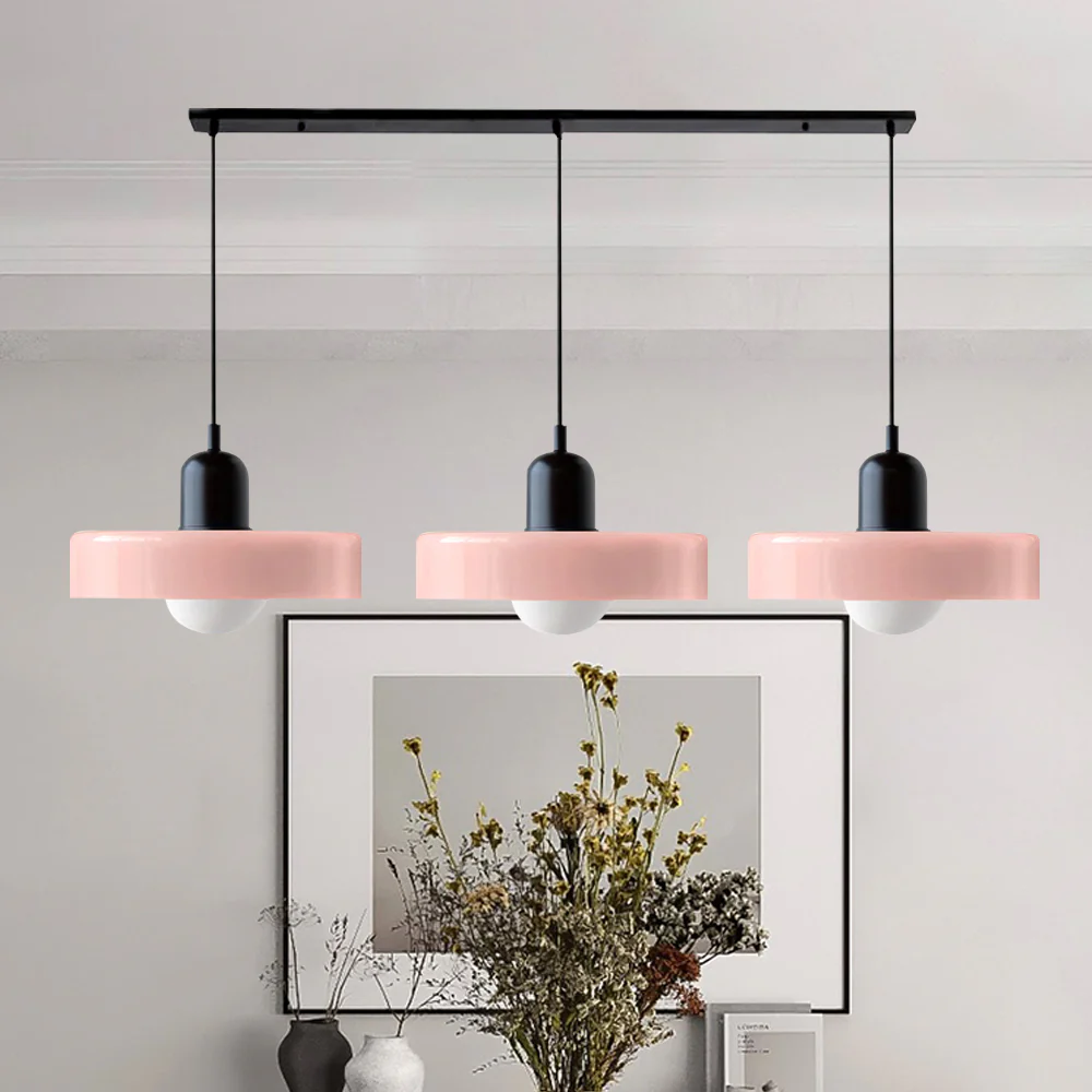 3 Heads Bauhaus Modern Simple Glass Pendant Light - Image 38