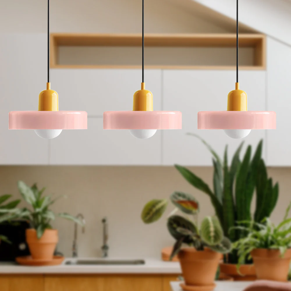 3 Heads Bauhaus Modern Simple Glass Pendant Light - Image 40