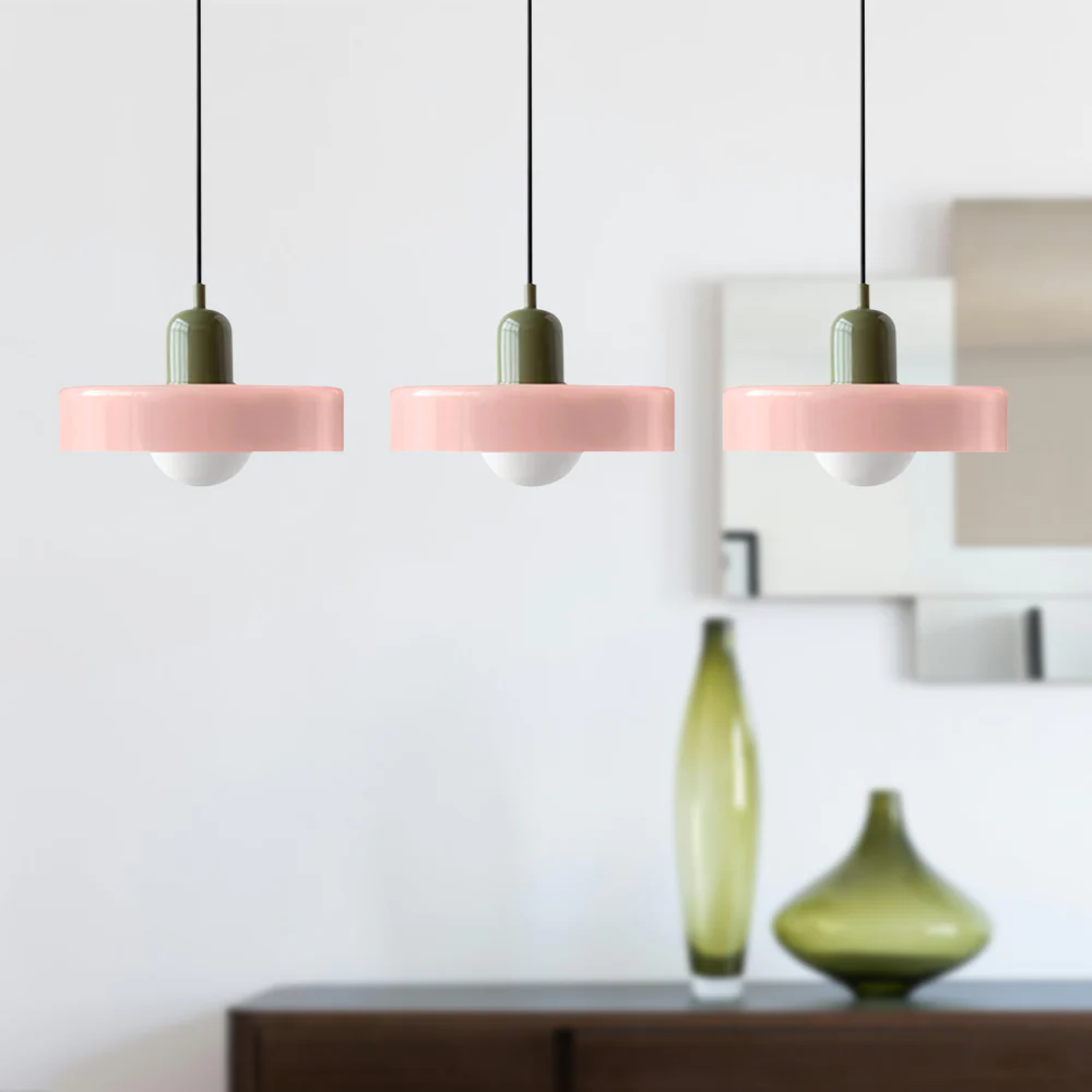 3 Heads Bauhaus Modern Simple Glass Pendant Light - Image 44