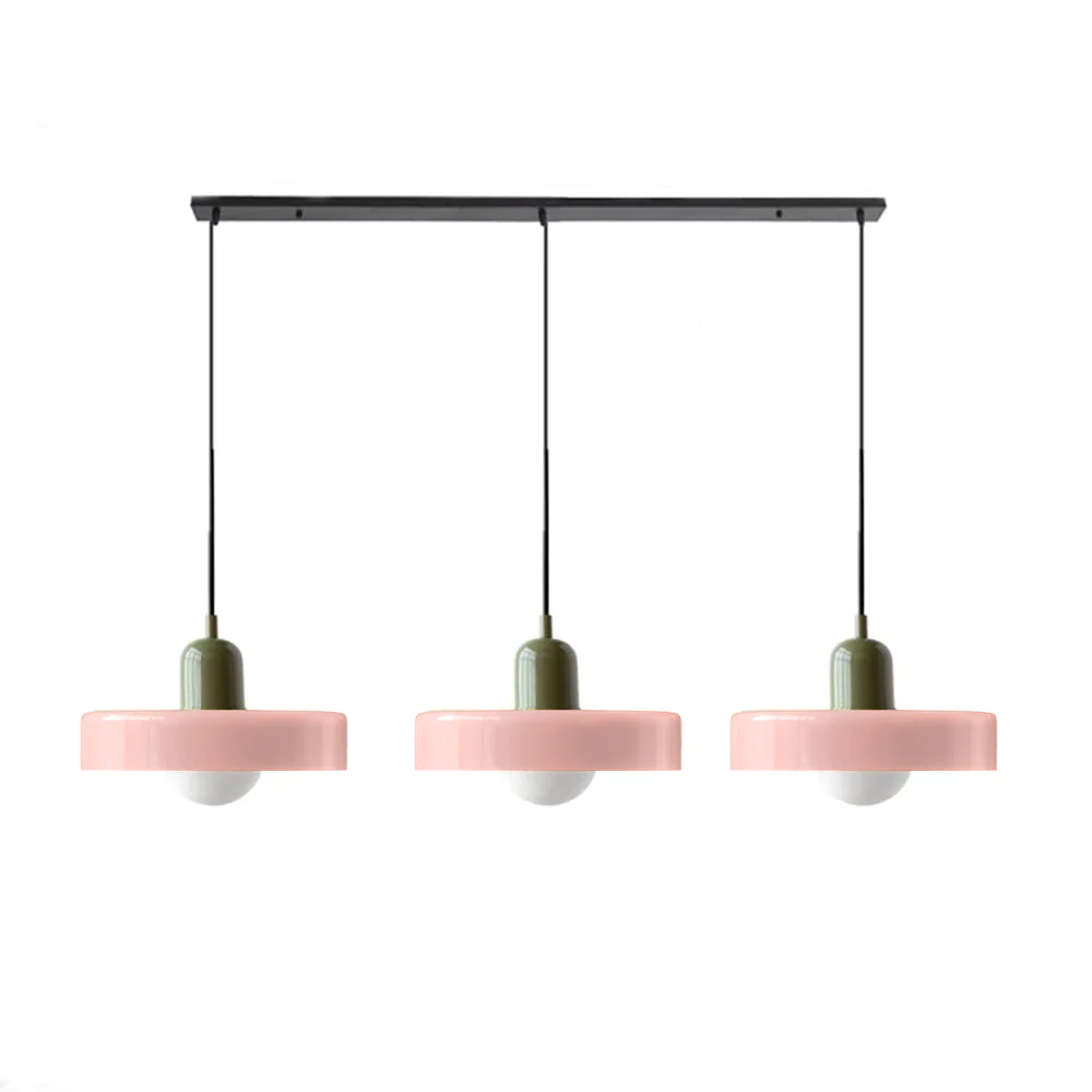 3 Heads Bauhaus Modern Simple Glass Pendant Light - Image 45