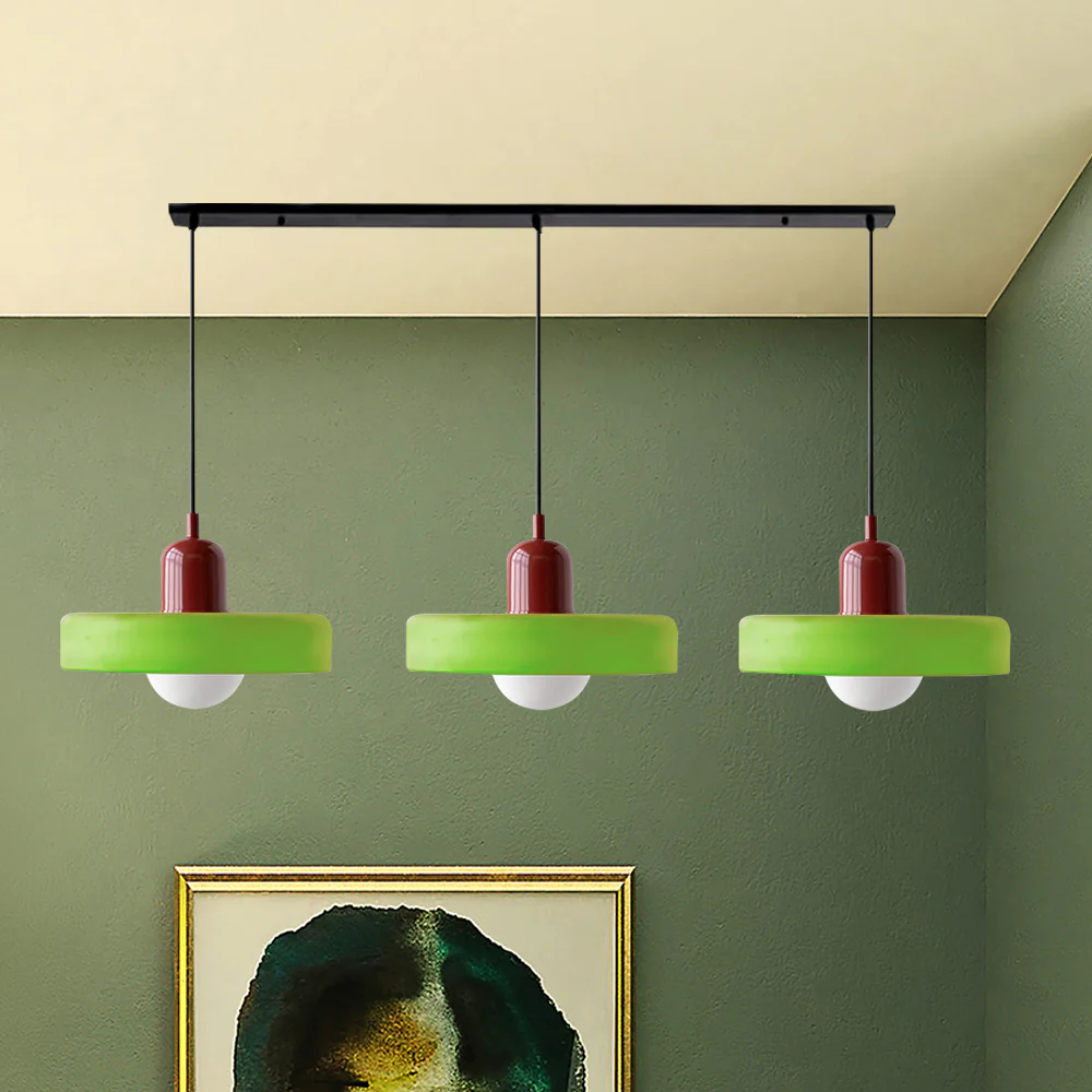 3 Heads Bauhaus Modern Simple Glass Pendant Light - Image 46