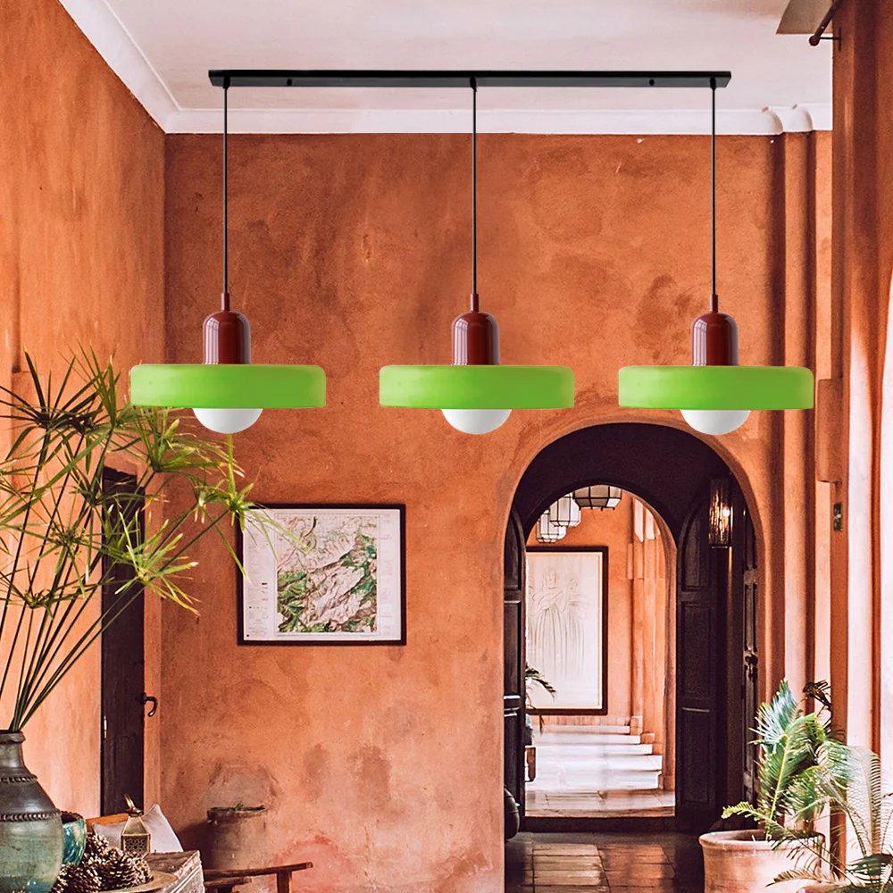 3 Heads Bauhaus Modern Simple Glass Pendant Light - Image 47