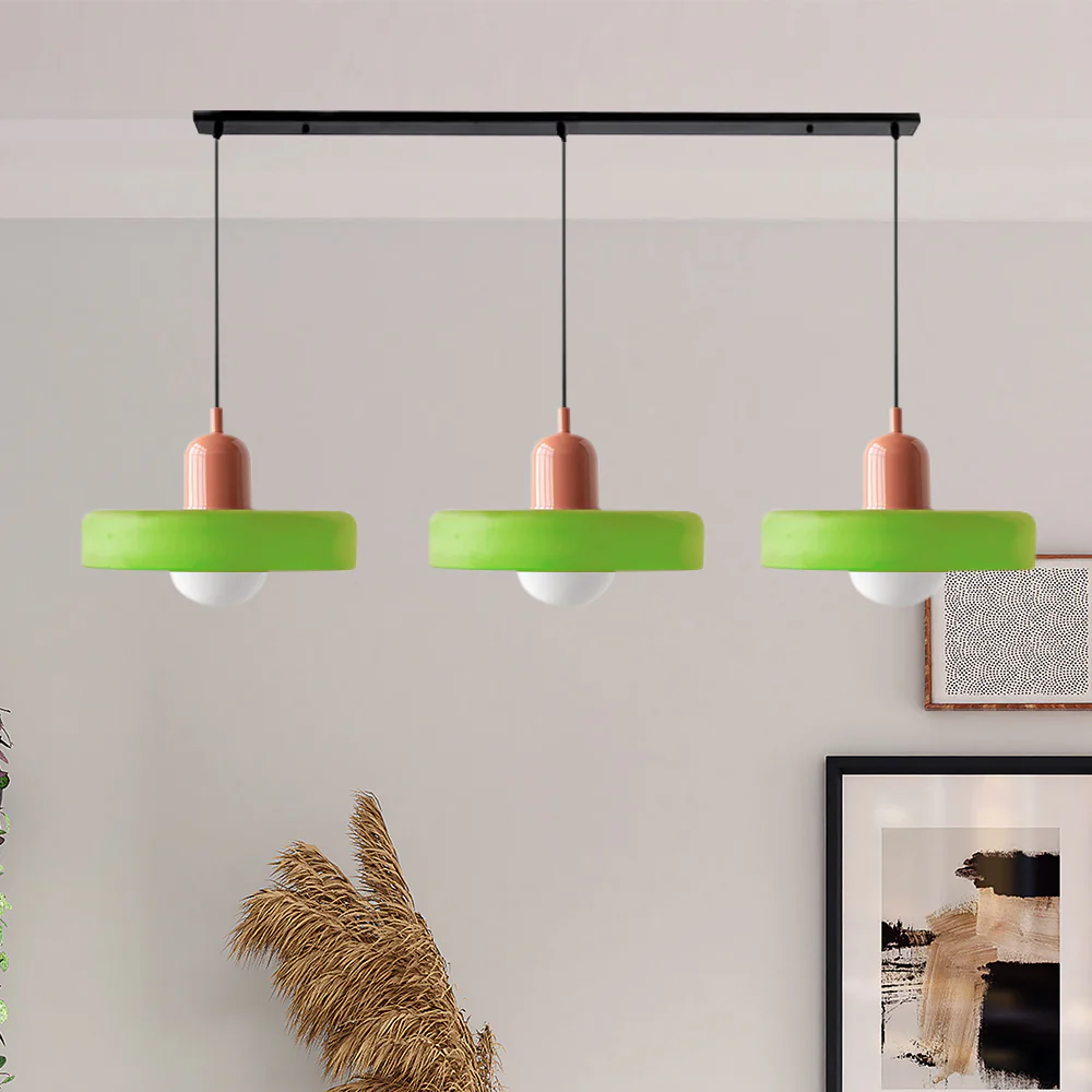 3 Heads Bauhaus Modern Simple Glass Pendant Light - Image 49