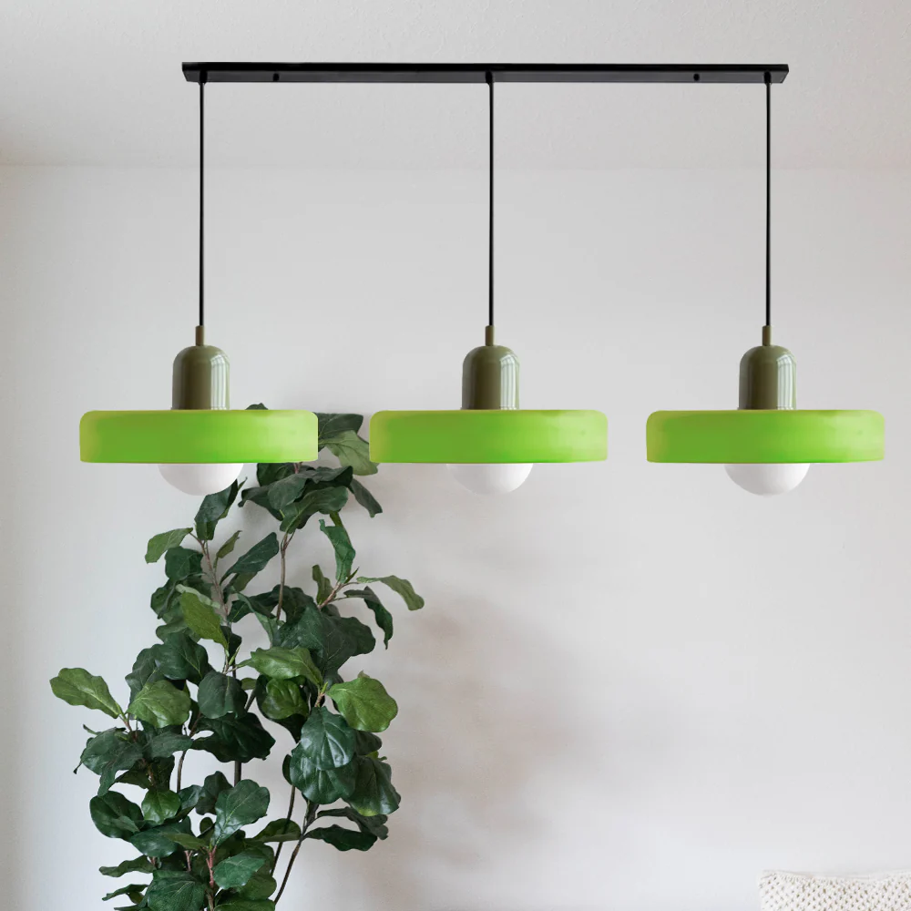3 Heads Bauhaus Modern Simple Glass Pendant Light - Image 58