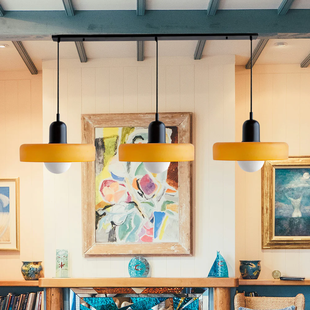 3 Heads Bauhaus Modern Simple Glass Pendant Light - Image 65