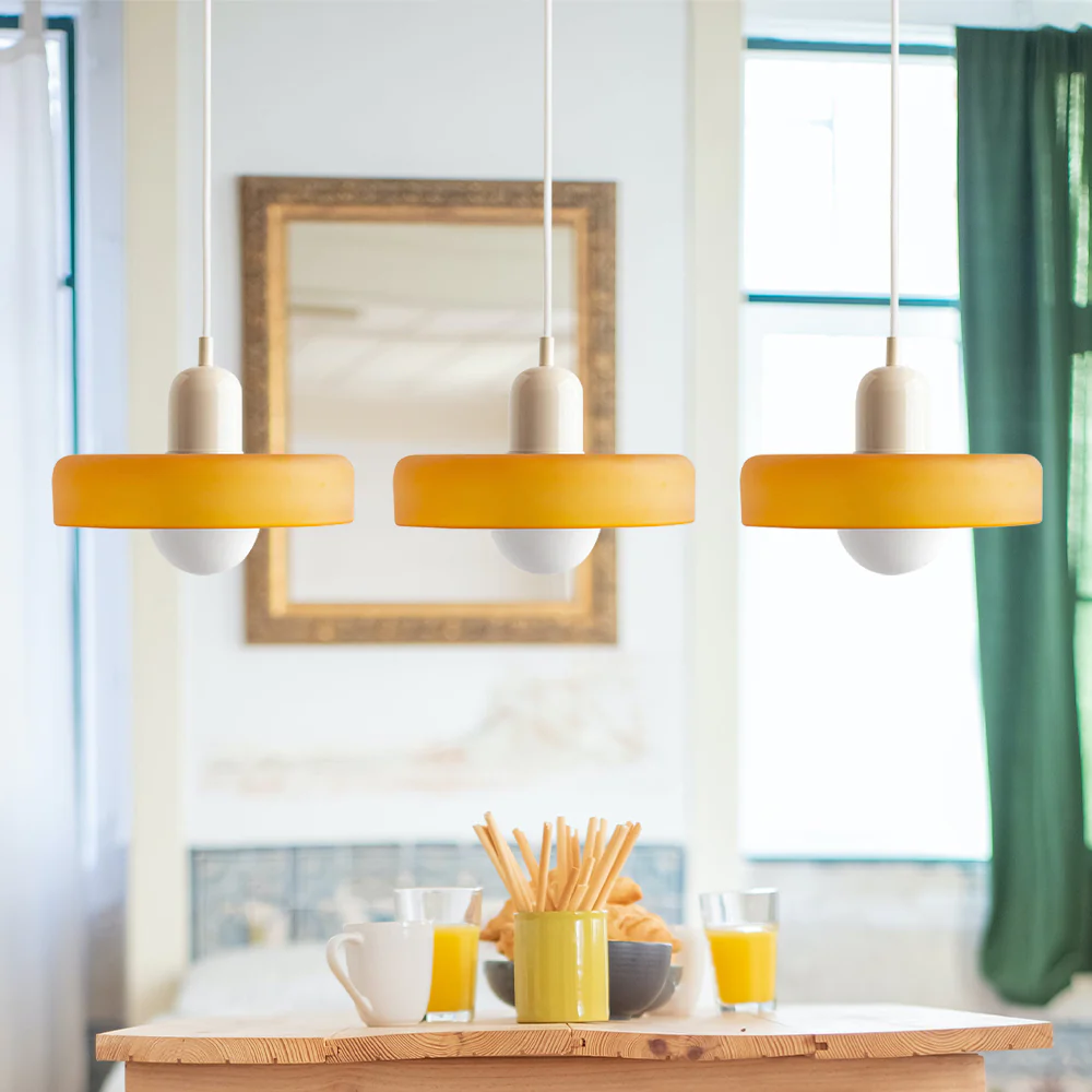 3 Heads Bauhaus Modern Simple Glass Pendant Light - Image 69
