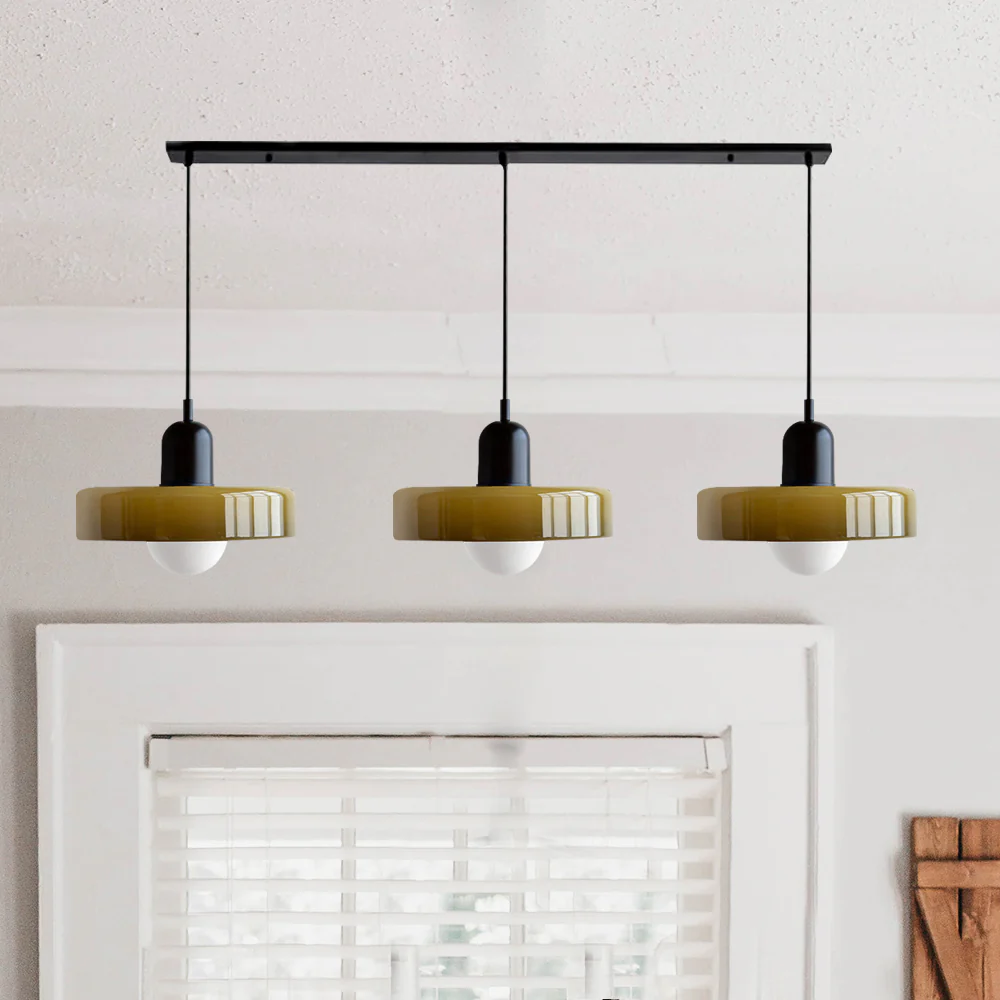 3 Heads Bauhaus Modern Simple Glass Pendant Light - Image 8