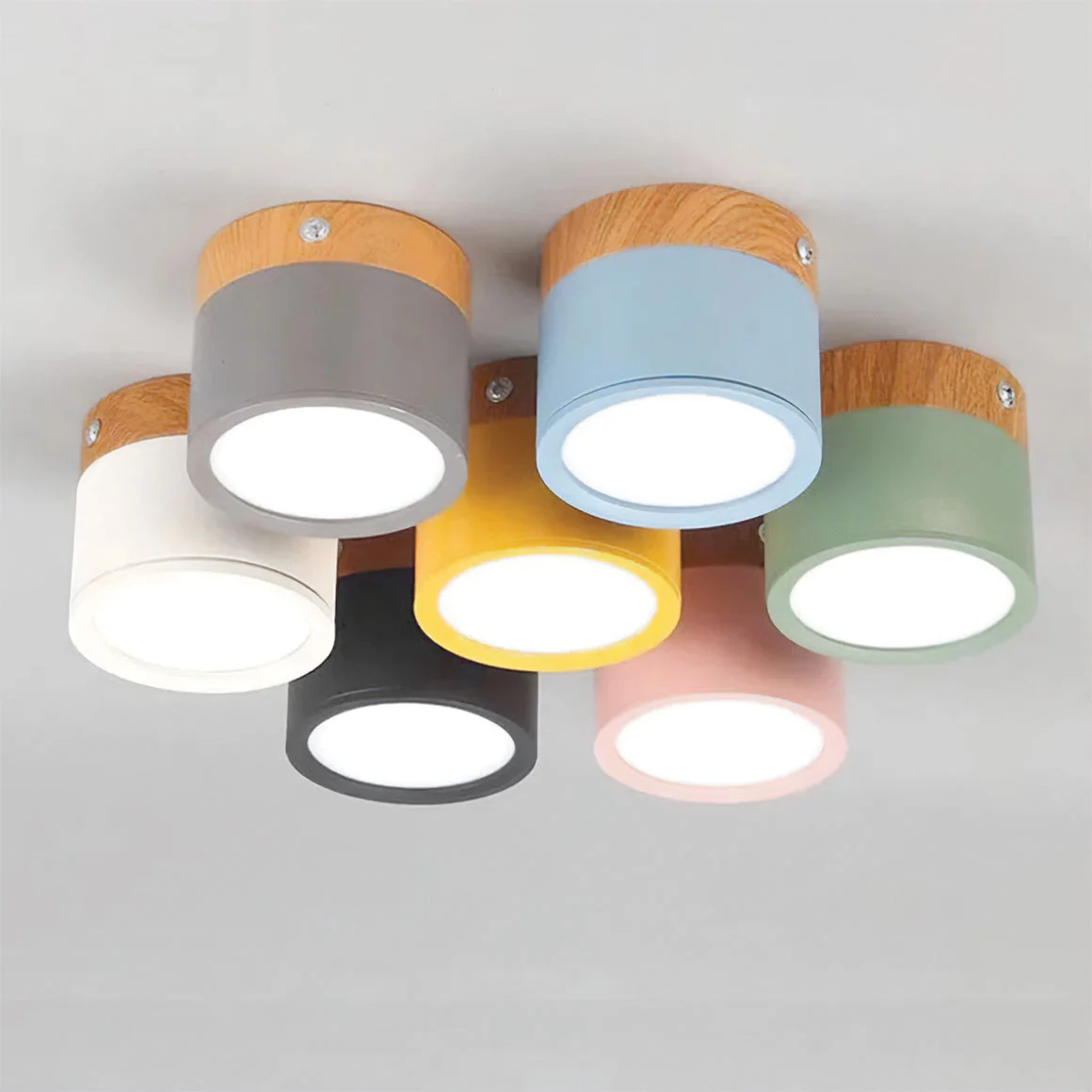 Aluminum Mini Cylinder Ceiling Light - Image 8