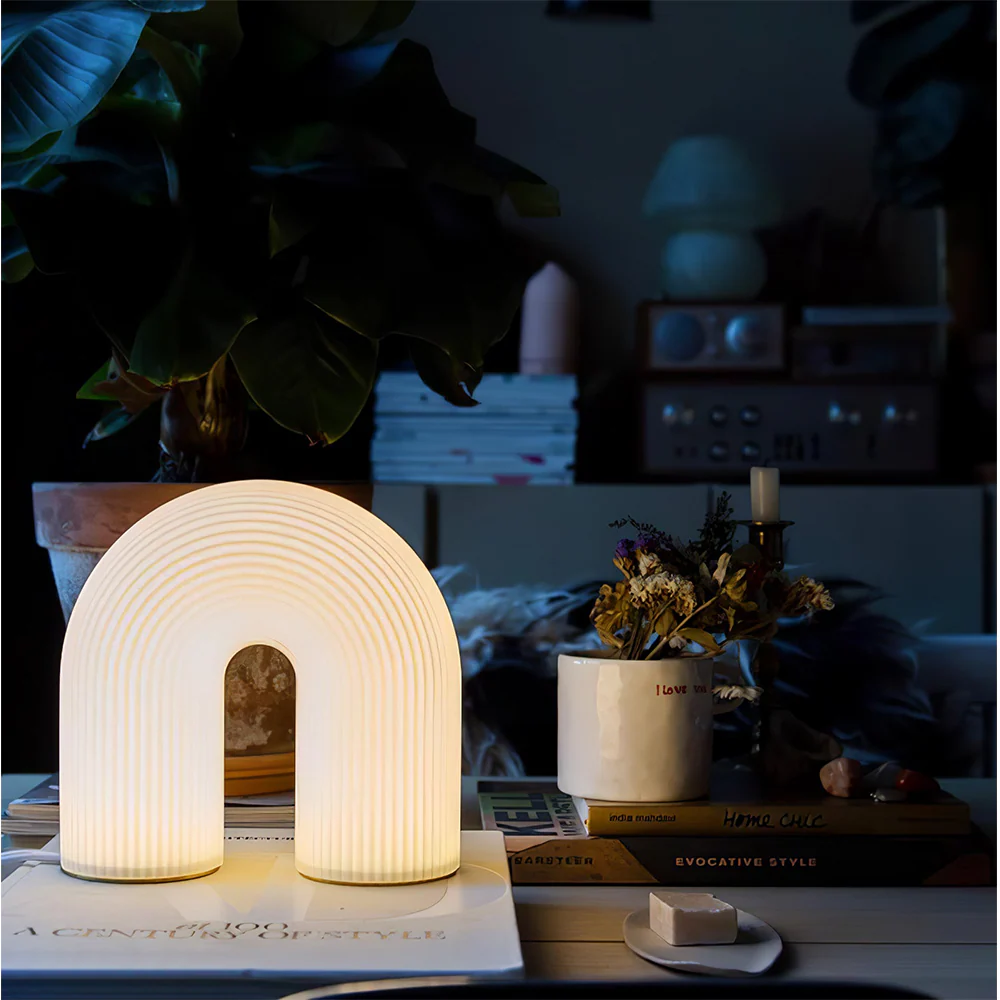 Unique Arch Metal Table Lamp - Image 3