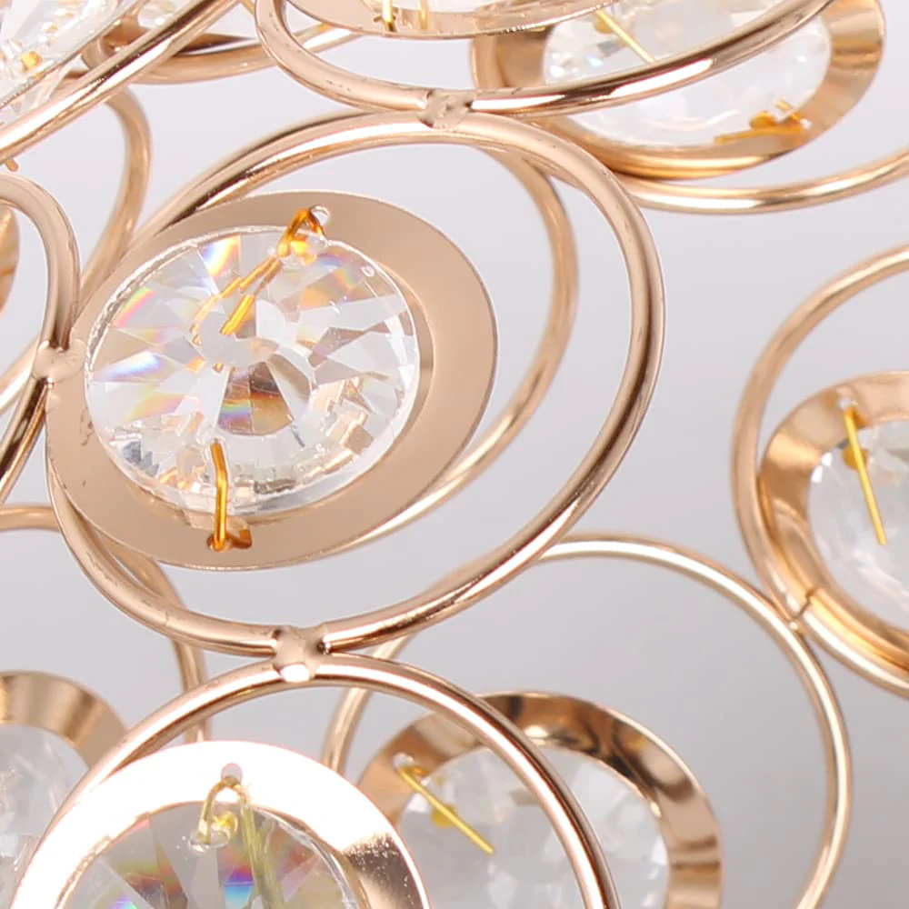 Art Gold Crystal Glass Hallway Ceiling Light - Image 12
