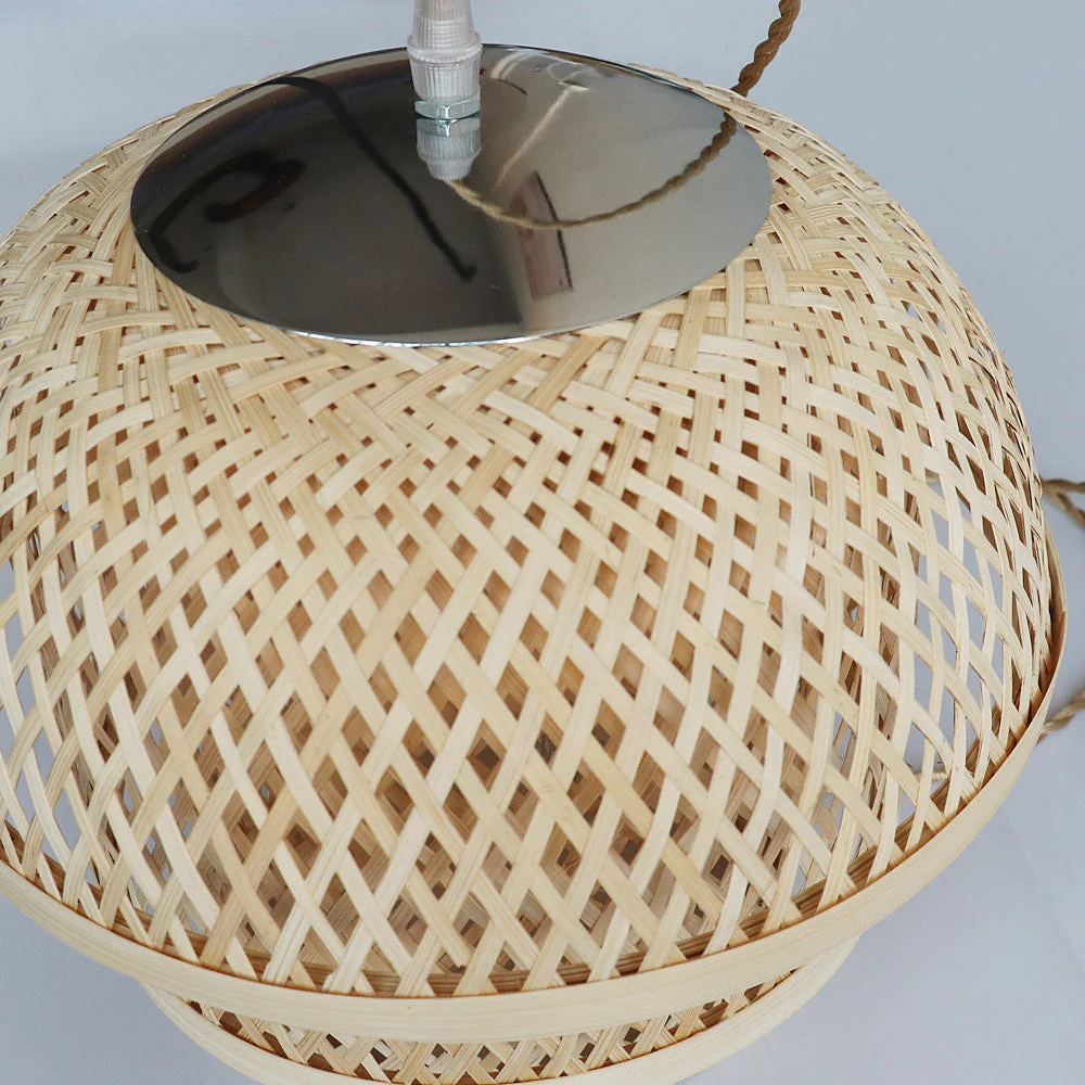 Bamboo Natural Basket Island Pendant Light - Image 9