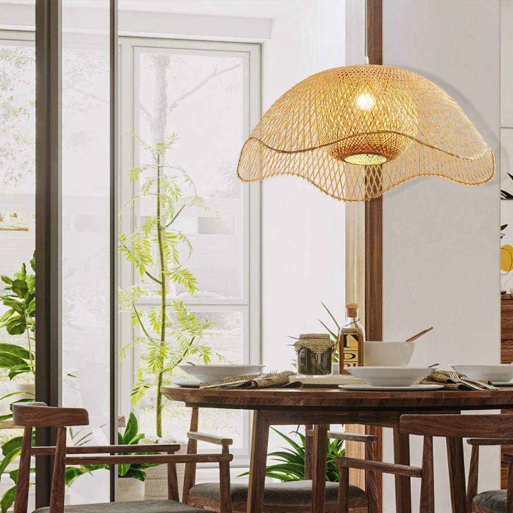 Bamboo Woven Hanging Lighting - Image 6