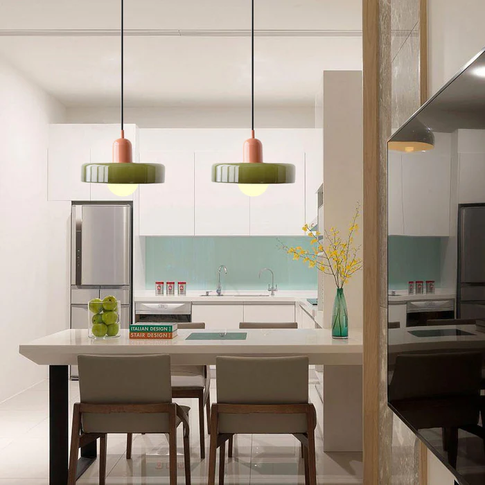 Bauhaus Colorful Glass Pendant Light - Image 5