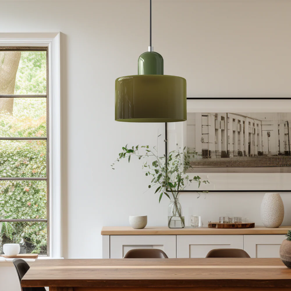Modern Bauhaus Fresh Glass Pendant Light For Kitchen Island - Image 15