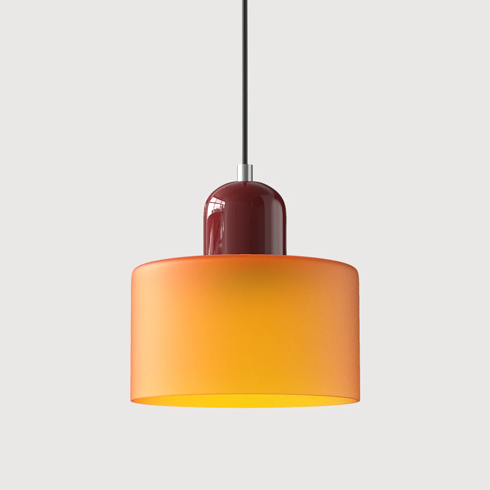 Modern Bauhaus Fresh Glass Pendant Light For Kitchen Island - Image 3