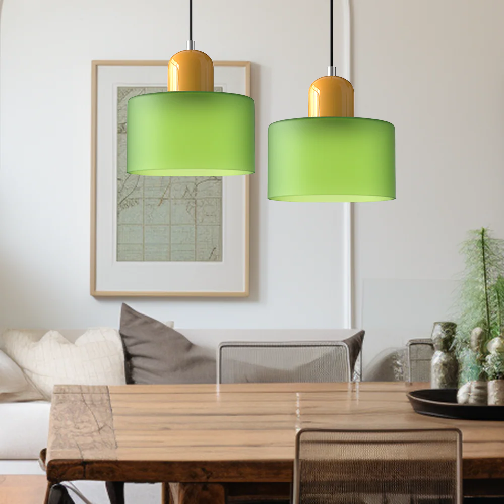 Modern Bauhaus Fresh Glass Pendant Light For Kitchen Island - Image 31