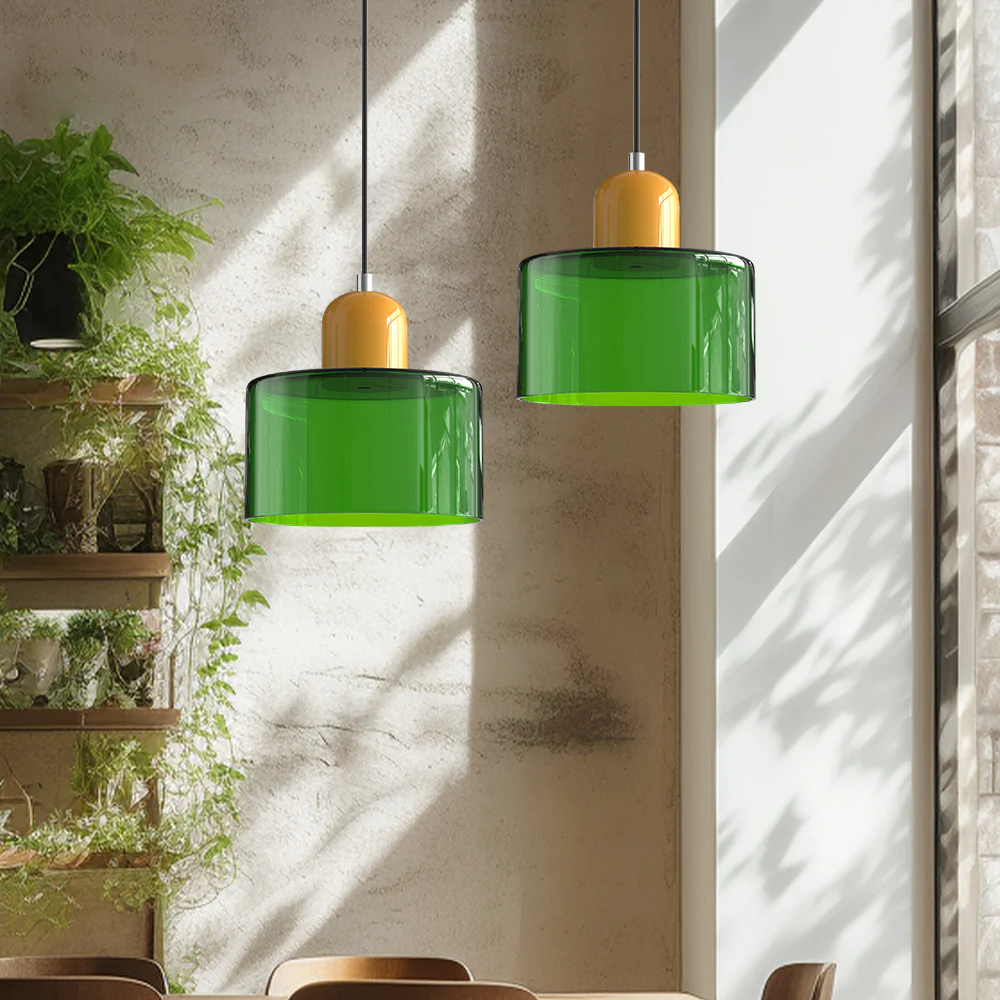 Modern Bauhaus Fresh Glass Pendant Light For Kitchen Island - Image 49